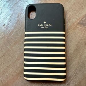 Kate Spade striped, protective case for I phone X/XS.